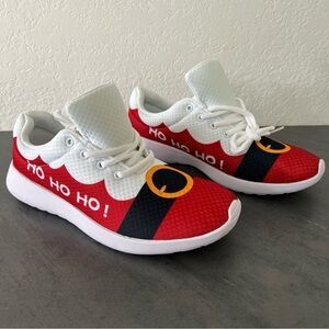 Christmas Santa Claus Sneakers EU Size 42 Mens US 8.5 9 Lightweight Lace Up Shoe